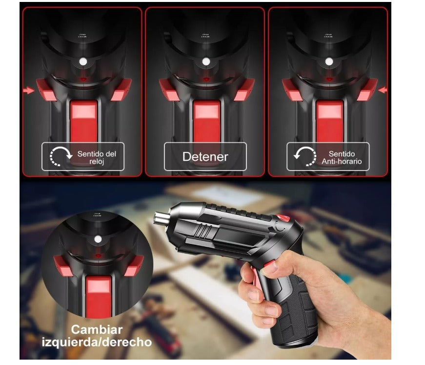 Destornillador inalambrico Kit de 46 piezas